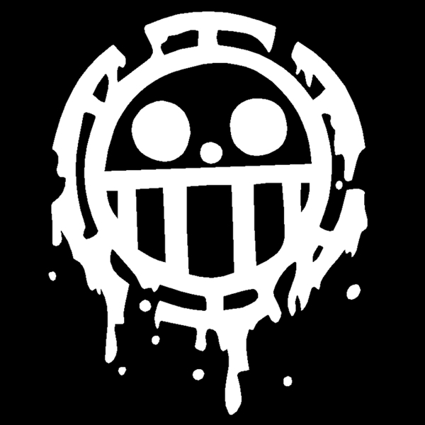 One Piece 'Heart Pirates | Melting' Vinyl Car Sticker