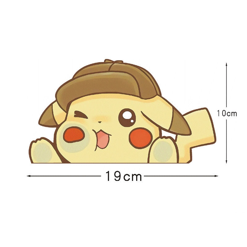 Pokemon 'Pikachu | Pressed Face' Vinyl Car Peeker Sticker