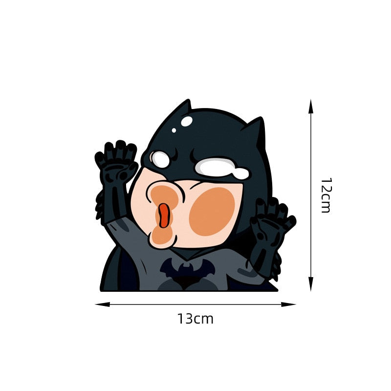 Batman 'Pressed Face' Vinyl Car Sticker