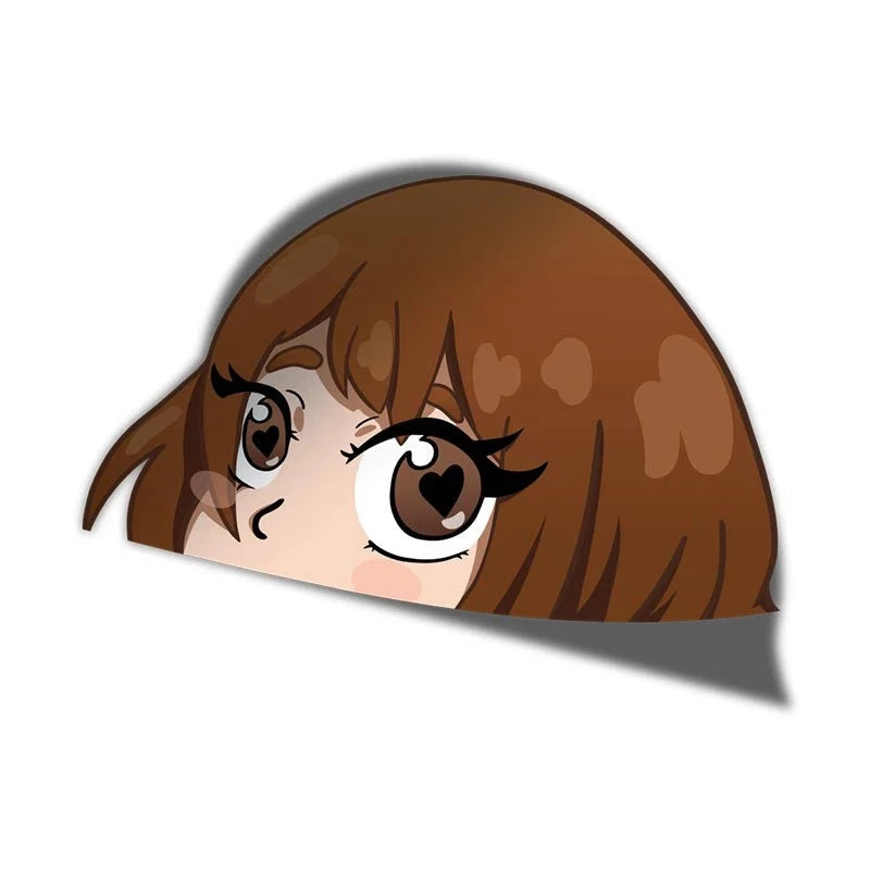 My Hero Academia 'Ochaco Uraraka | Surprised' Vinyl Car Peeker Sticker