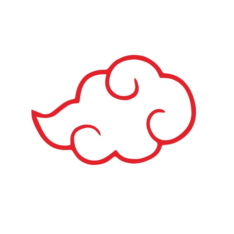 Naruto 'Akatsuki Symbol | 8.0' Vinyl Car Sticker