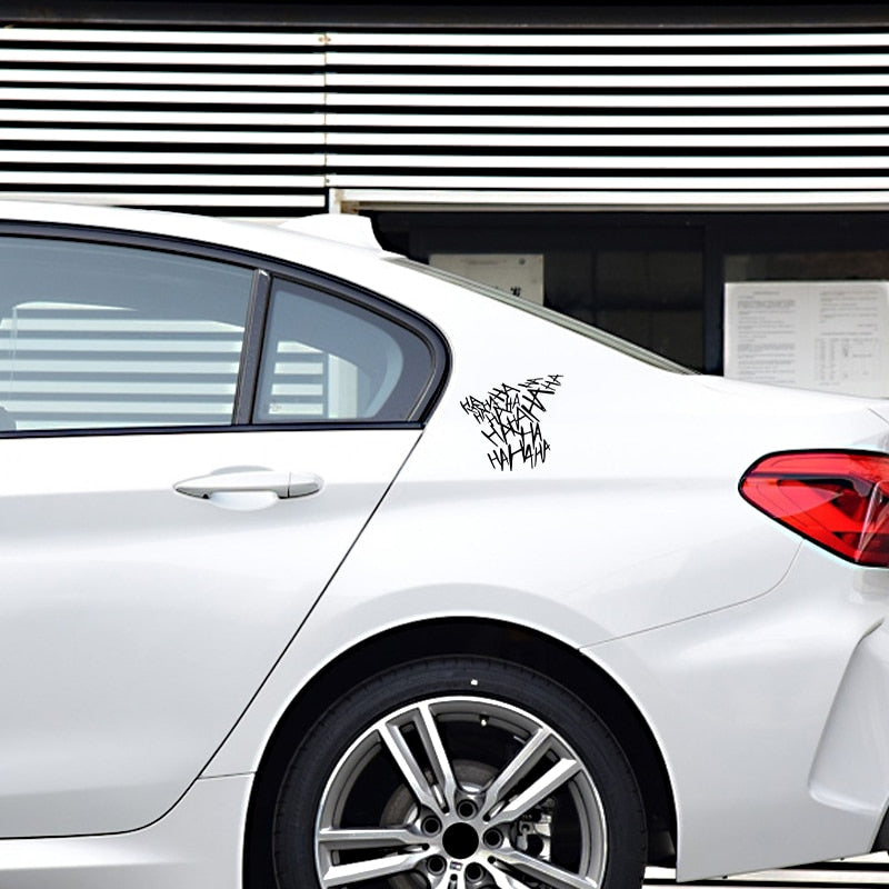 Joker Laugh 'Hahahaha' Vinyl Car Sticker