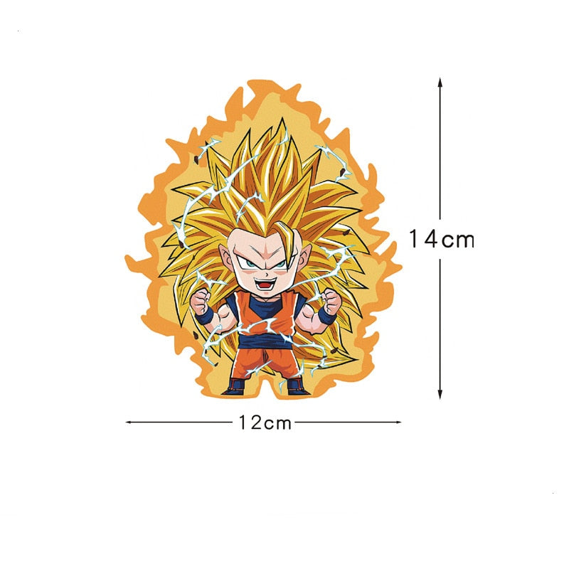Dragon Ball Z 'Chibi Goku | Super Saiyan 3' Vinyl Car Sticker