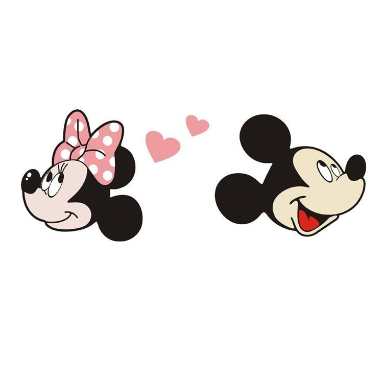 Mickey And Minnie Mouse 'Look Up | Head' Vinyl Car Sticker