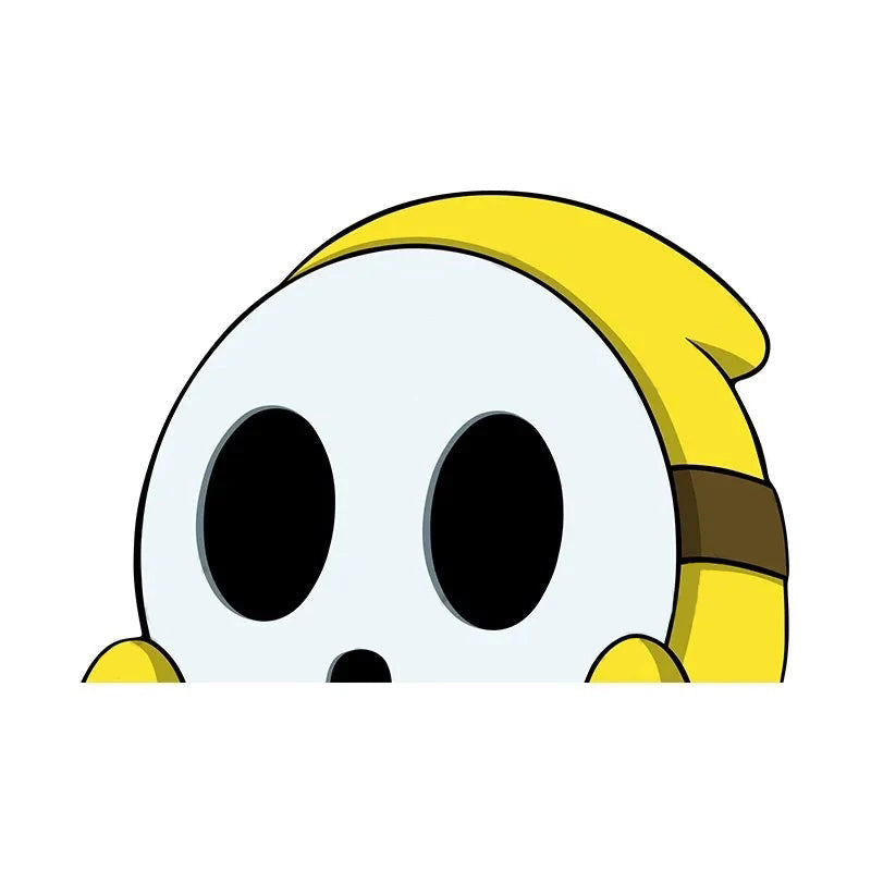 Super Mario Bros. 'Shy Guy | 1.0' Vinyl Car Peeker Sticker