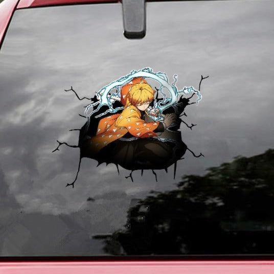 Demon Slayer 'Zenitsu | Thunder Breathing' Car Window Vinyl Sticker