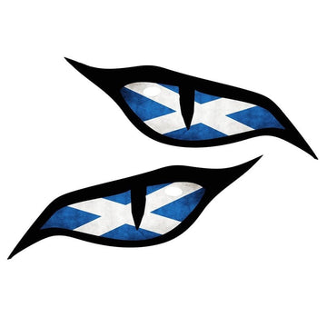 Evil Eyes 'Scotland Flag' Vinyl Car Sticker