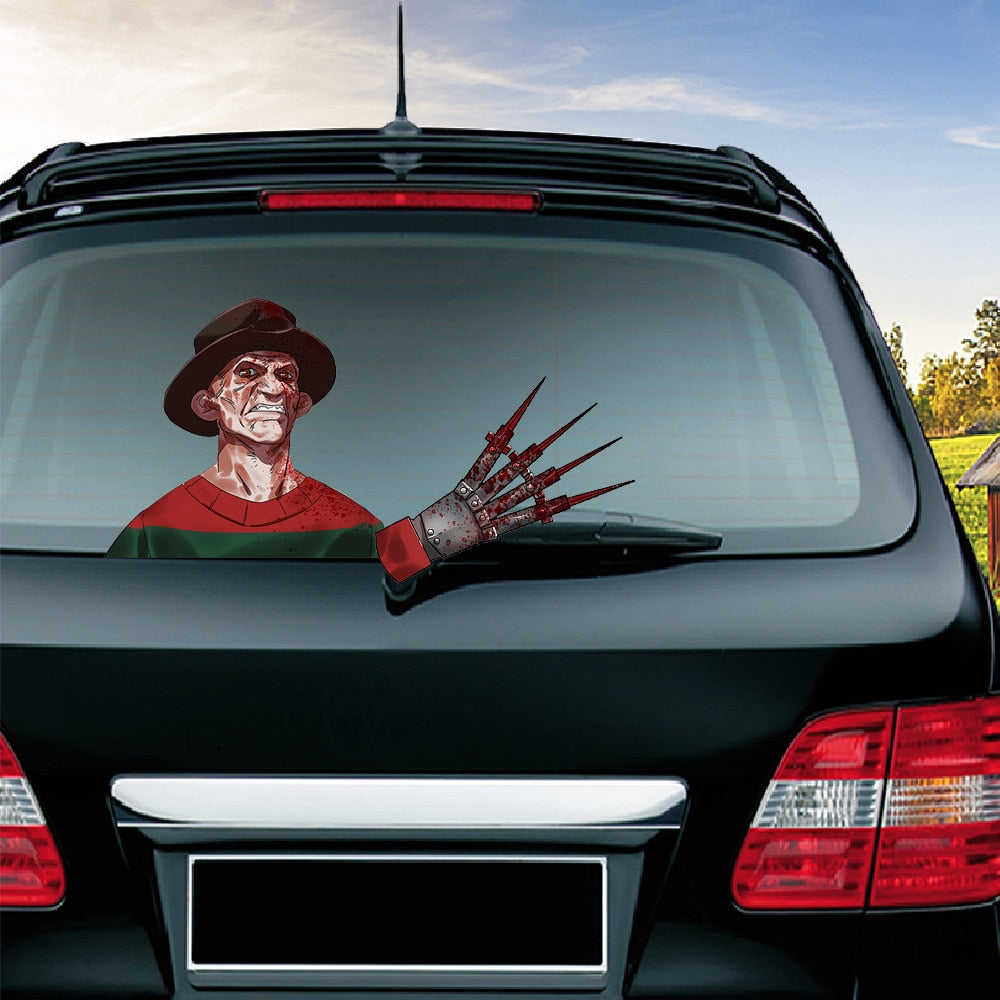 A Nightmare on Elm Street 'Freddy Krueger' Vinyl Car Wiper Sticker