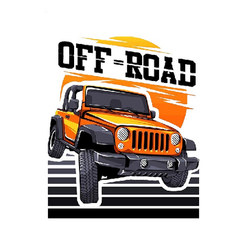Off-Road Vehicles 'Jeep Wrangler' Vinyl Car Sticker