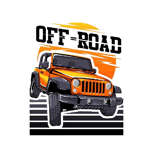 Off-Road Vehicles 'Jeep Wrangler' Vinyl Car Sticker