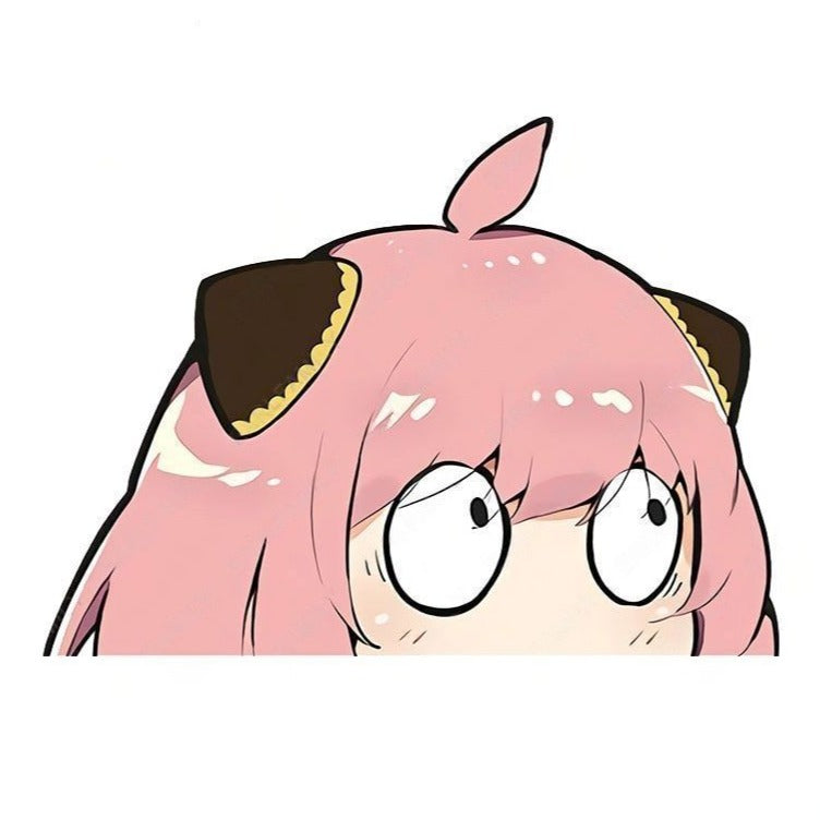 Spy × Family 'Anya Forger | Looking Up' Vinyl Car Peeker Sticker