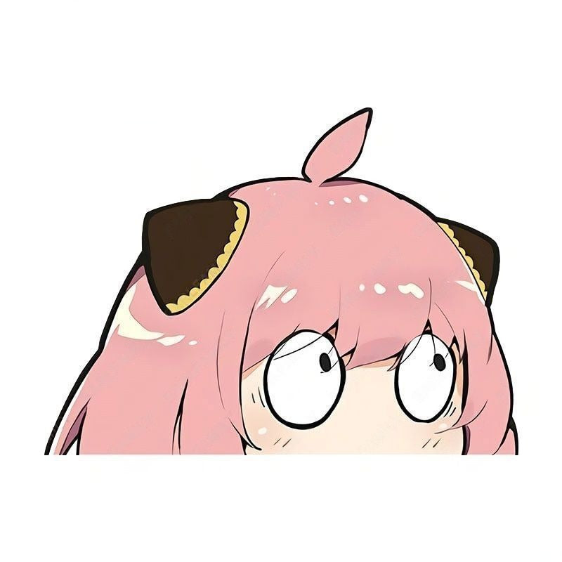 Spy × Family 'Anya Forger | Looking Up' Vinyl Car Peeker Sticker