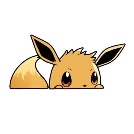 Pokemon 'Eevee' Vinyl Car Peeker Sticker
