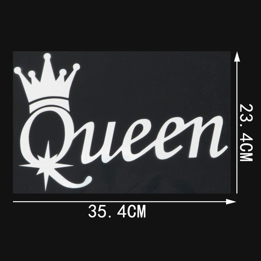 Cool 'Queen | Crown' Vinyl Car Sticker