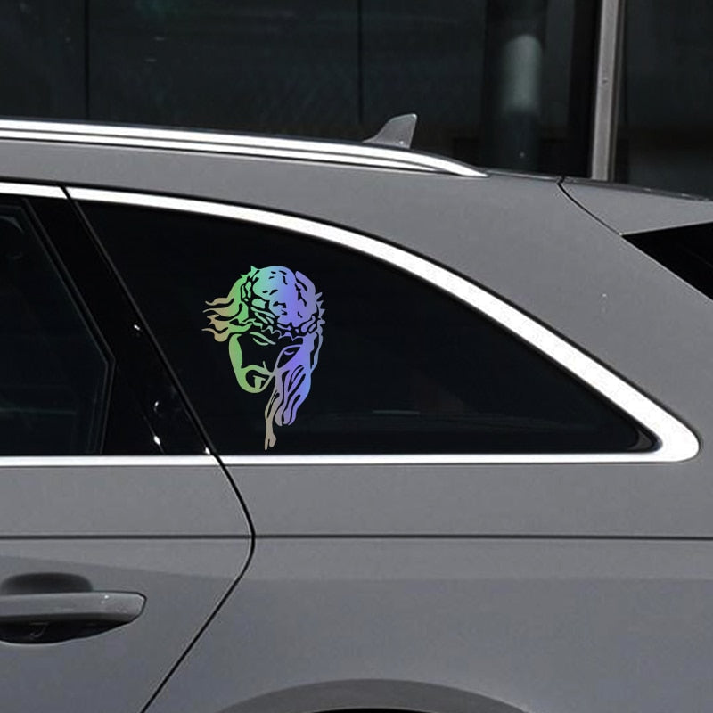 Jesus Christ 'Head | Thorn Crown' Vinyl Car Sticker