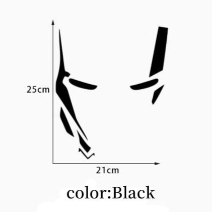 Iron Man 'Mask | Reflective' Vinyl Car Sticker