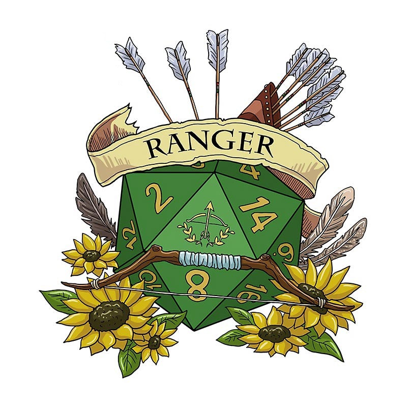 Dungeons & Dragons 'Ranger Dice' Vinyl Car Sticker – Sticker Tuned