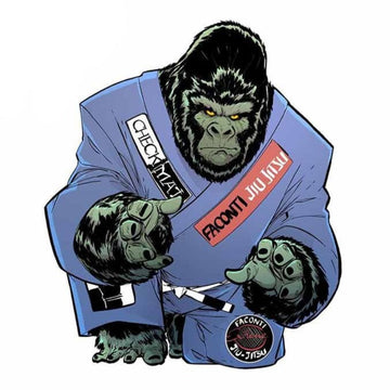 Jiu Jitsu 'Serious Gorilla | Concentrating' Vinyl Car Sticker
