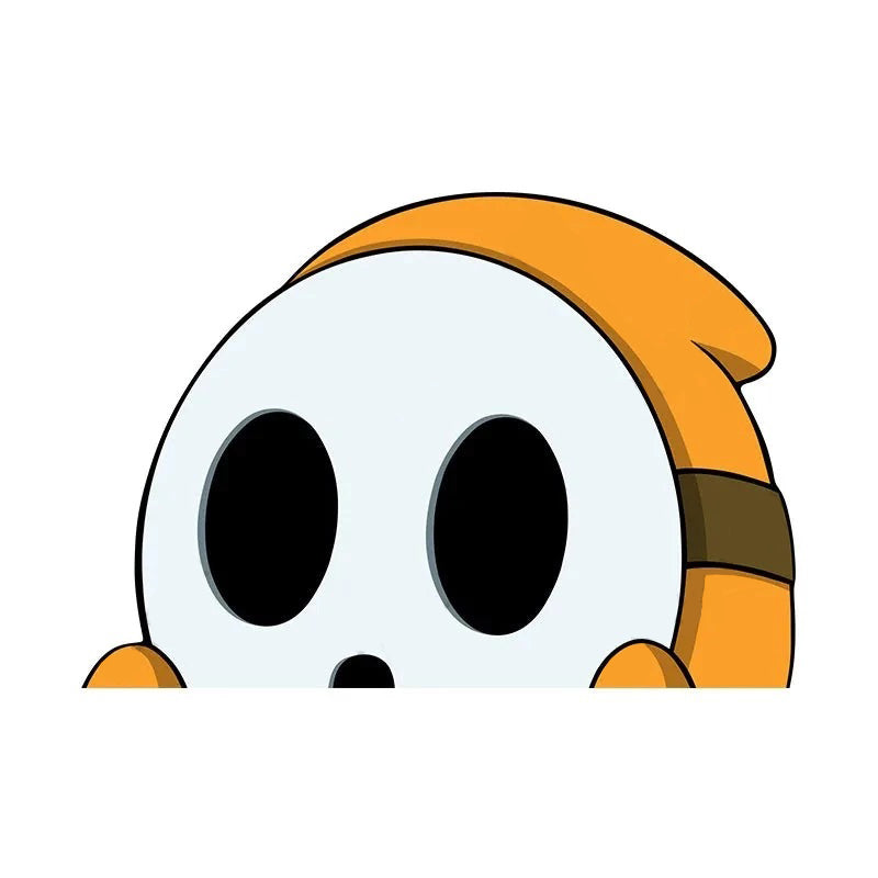 Super Mario Bros. 'Shy Guy | 1.0' Vinyl Car Peeker Sticker