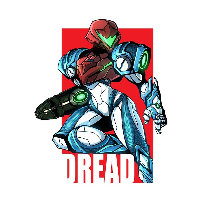 Metroid 'Samus Aran | Dread' Vinyl Car Sticker