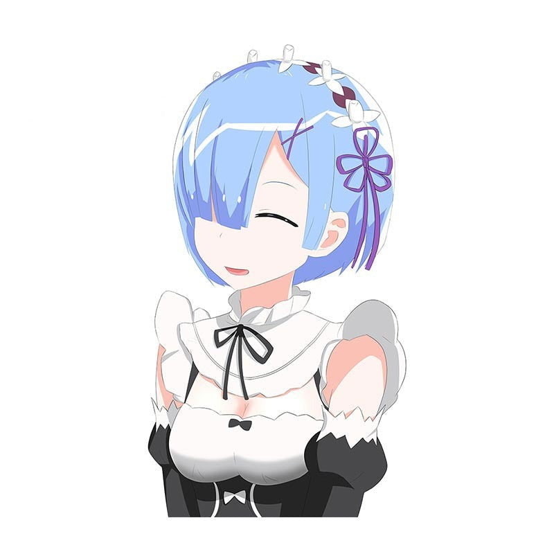 Re:Zero 'Rem | Happy Face' Vinyl Car Sticker