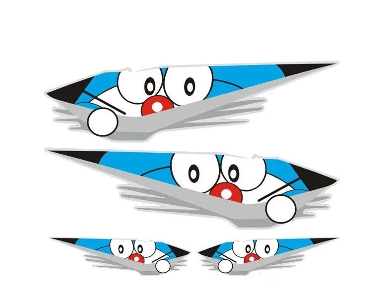 Doraemon 'Looking' Vinyl Car Peeker Sticker