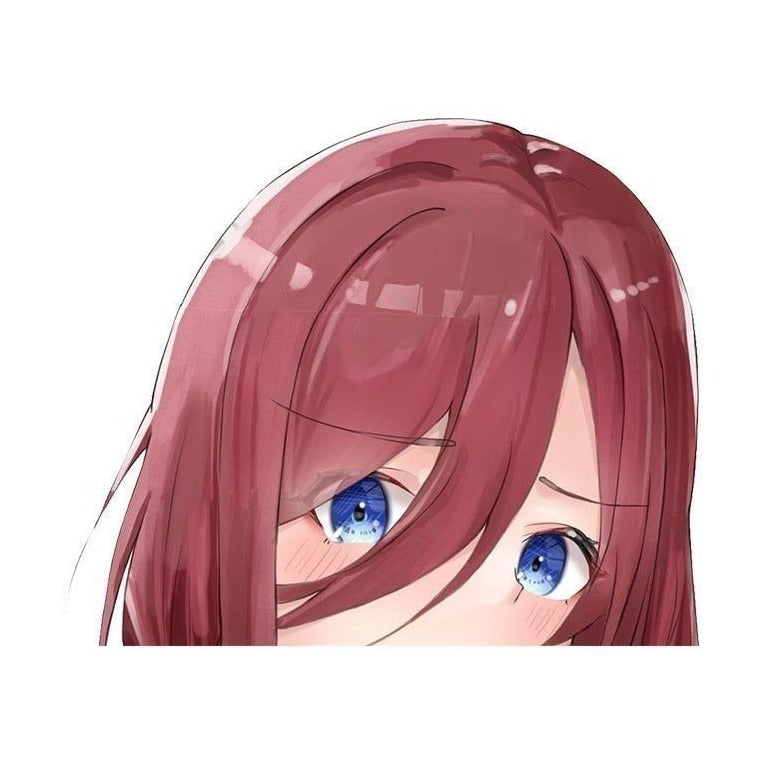The Quintessential Quintuplets 'Miku | Shocked' Vinyl Car Peeker Sticker