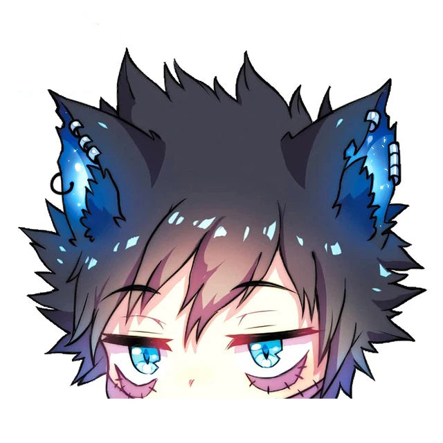 My Hero Academia 'Dabi | Chibi | Villian' Vinyl Car Peeker Sticker