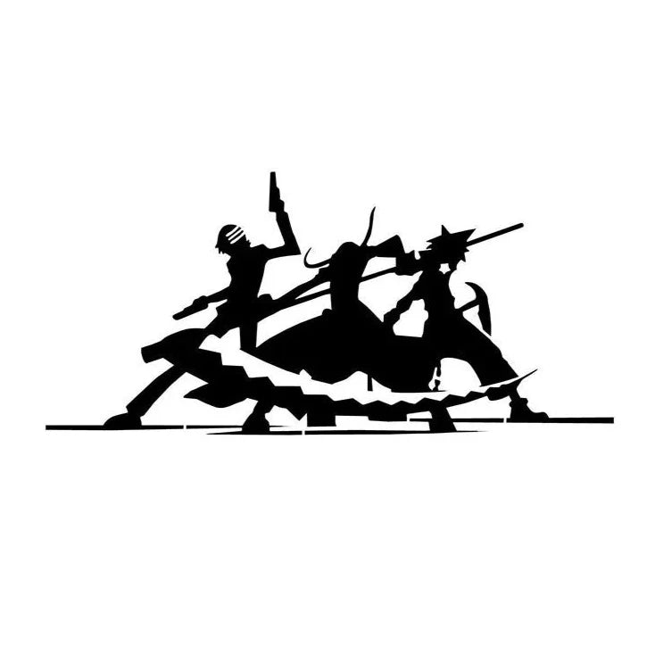 Soul Eater 'Death the Kid-Maka Albarn-Black Star | Shadow' Vinyl Car Sticker