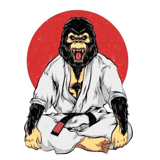 Jiu Jitsu 'Gorilla | Yawning' Vinyl Car Sticker