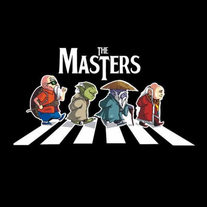 The Masters 'Roshi-Yoda-Dohko-Wizard | Walking On Pedestrian Lane' Vinyl Car Sticker