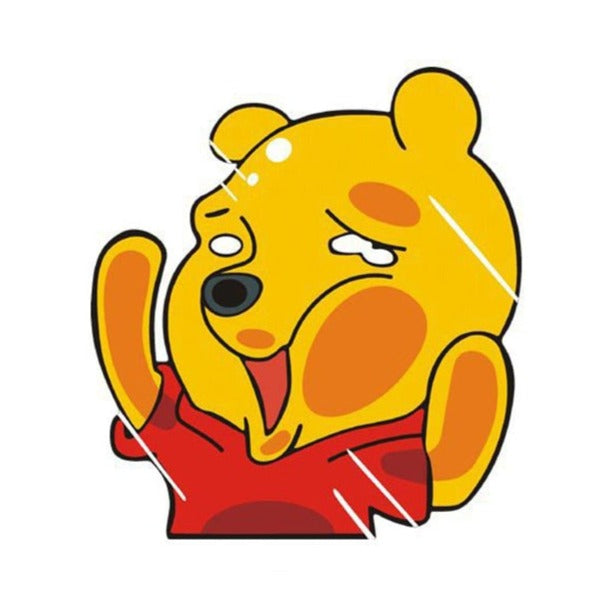 Winnie The Pooh 'Pooh | Pressed Face' Vinyl Car Sticker