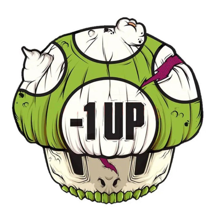 Super Mario Bros. 'Zombie Mushroom -1 Up' Vinyl Car Sticker