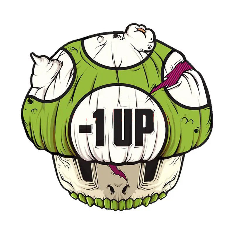 Super Mario Bros. 'Zombie Mushroom -1 Up' Vinyl Car Sticker