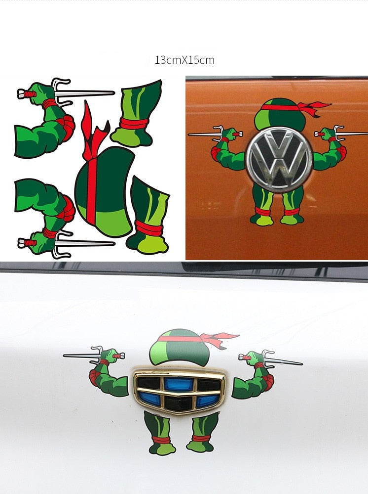 Teenage Mutant Ninja Turtles Tail 'Raphael' Vinyl Car Sticker