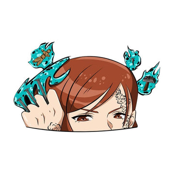 Jujutsu Kaisen 'Nobara | Cursed Tools' Vinyl Car Peeker Sticker