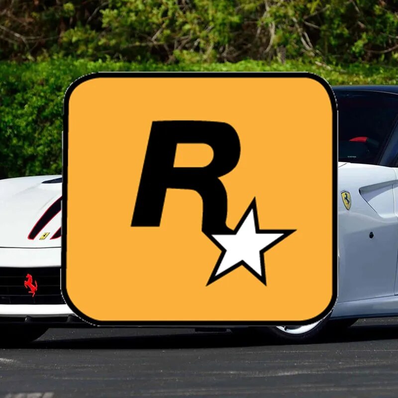 Cool 'Rockstar Games Logo' Vinyl Car Sticker