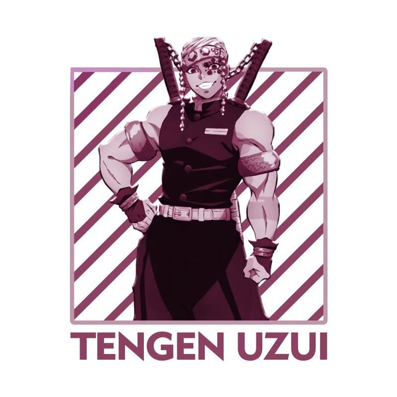 Demon Slayer 'Tengen Uzui | Purple Stripes' Vinyl Car Sticker