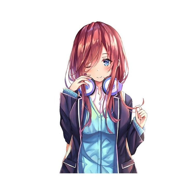 The Quintessential Quintuplets 'Miku | Winking' Vinyl Car Sticker