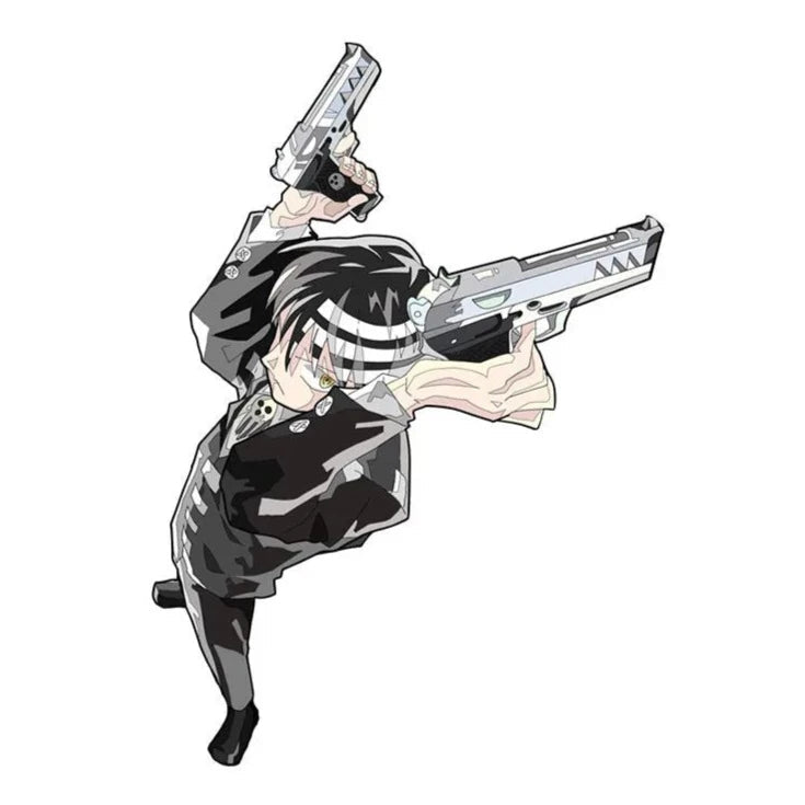 Soul Eater 'Death The Kid | Pointing A Gun Upwards' Vinyl Car Sticker