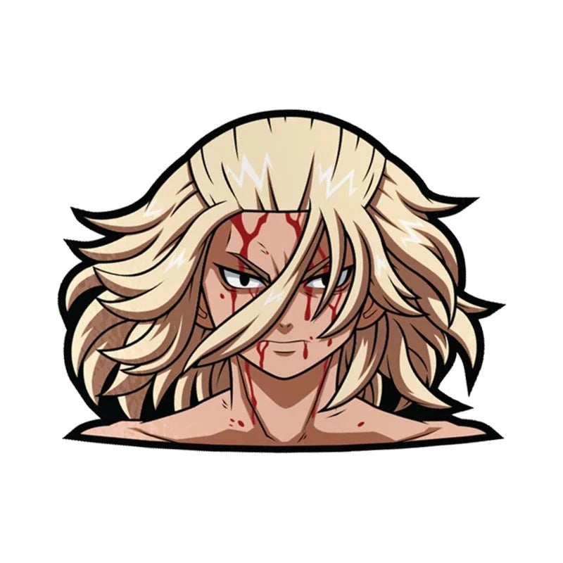 Tokyo Revengers 'Manjiro Sano | Bleeding Face' Vinyl Car Sticker