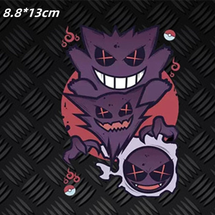 Pokemon 'Gastly, Haunter And Gengar | Crossed-Out Eyes' Vinyl Car Sticker