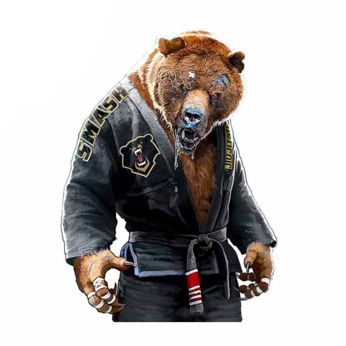 Jiu Jitsu 'Grizzly Bear | Drooling' Vinyl Car Sticker