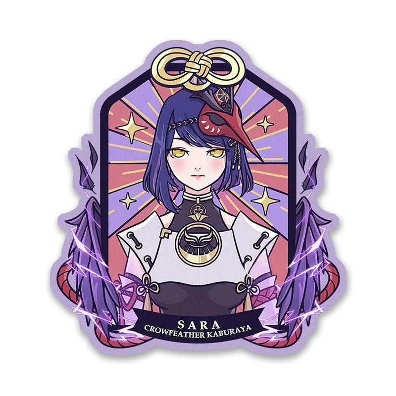 Genshin Impact 'Sara | Crowfeather Kaburaya' Vinyl Car Sticker