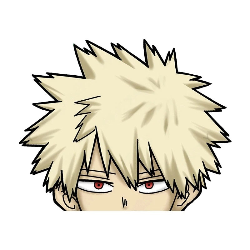 My Hero Academia 'Katsuki Bakugo | Look Tired' Vinyl Car Peeker Sticker