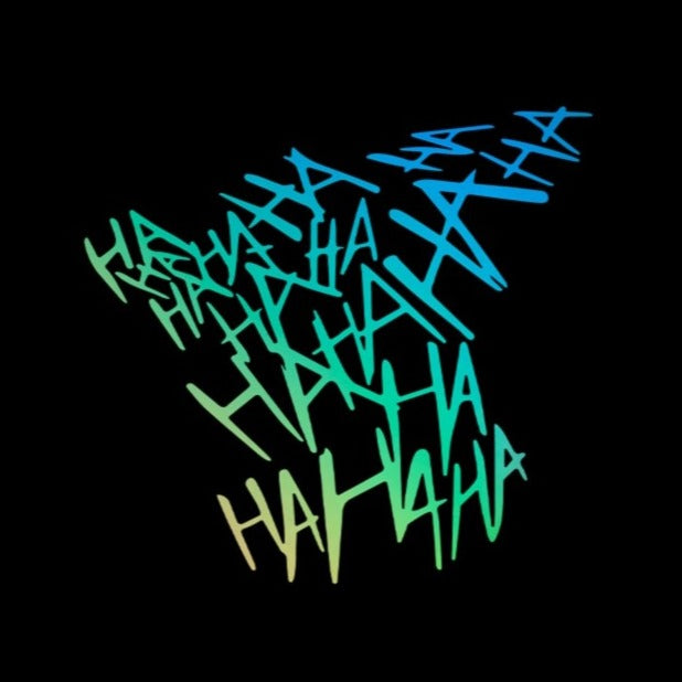 Joker Laugh 'Hahahaha' Vinyl Car Sticker