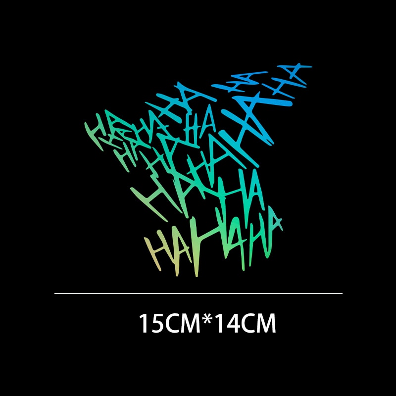 Joker Laugh 'Hahahaha' Vinyl Car Sticker