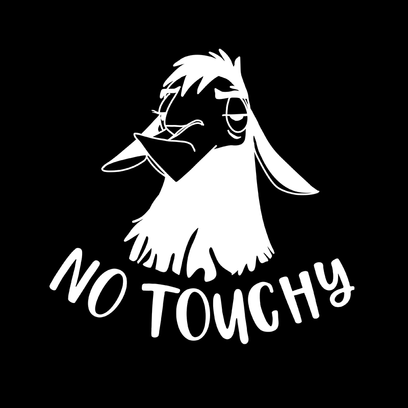 The Emperor's New Groove 'Llama Kuzco | No Touchy' Vinyl Car Sticker