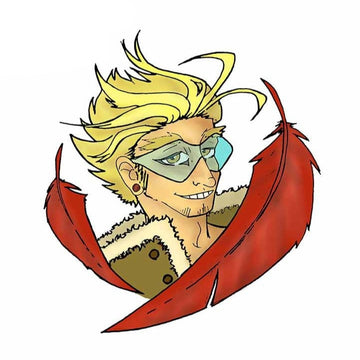 My Hero Academia 'Hawks | Red Feathers' Vinyl Car Peeker Sticker