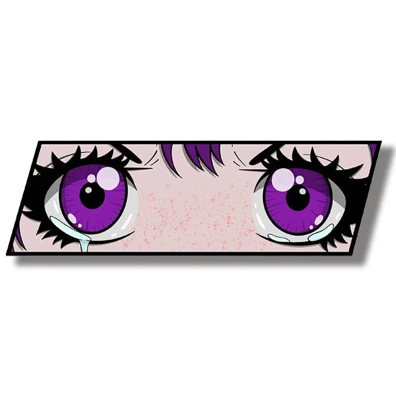 Anime 'Violet Eyes | Stare | Cry' Vinyl Car Sticker